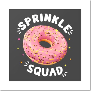 Donut Lover Cool Donut Sprinkle Squad Birthday Girls Cute Posters and Art